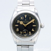 ロレックス オイスター・スピードキング Ref.4220 ブラックミラー ユニークダイヤル 1942年製 w-20389