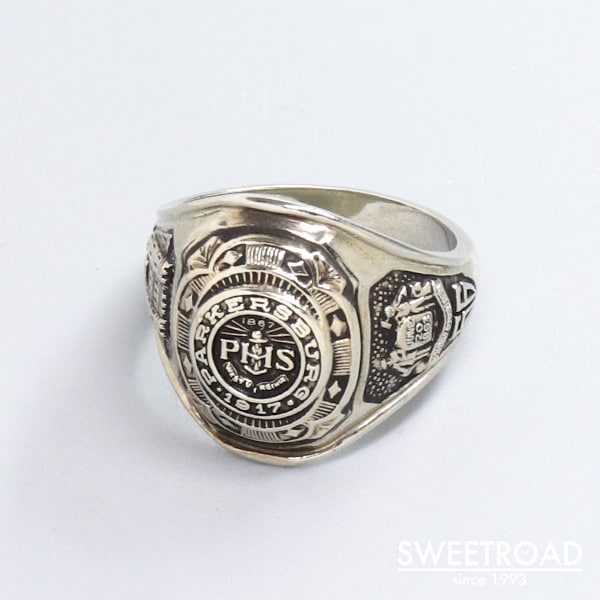 川崎店【College Ring/カレッジリング】10KWG/12号/PAKERSBURG HIGH SCHOOL/1966年製/w-25466