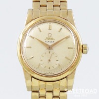オメガ Ref.2576 18KYG チューラーWネーム 1947-49年製 w-27315gnz