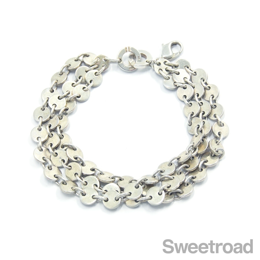 アンティーク　カーネリア銀細工ブレスレット　ー3 ステンレス スネークブレスレット 唐草模様 [b658] | スタイルで