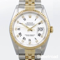 ロレックス デイトジャスト Ref.16233G 10Pダイヤ C番 1992年製 w-30101gnz