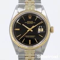 ロレックス デイトジャスト Ref.1601 YGコンビ ブラックミラー 1971年製 w-30495
