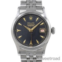 ロレックス オイスターパーペチュアルデイト Ref.6518 ハニカム イタリアンケース 1954年製 w-32300ngy