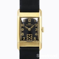 IWC 角金 14KYG ブラックミラー Cal.87 1936年製 w-31470gnz