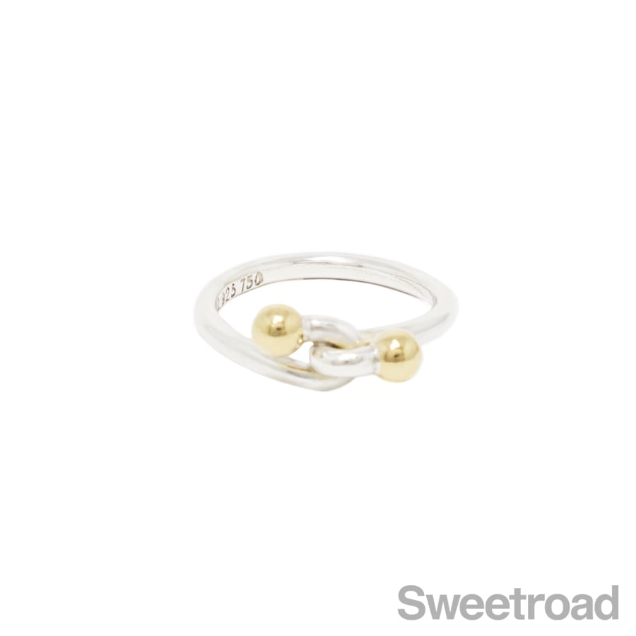 Tiffany & Co. ♡︎フックアンドアイ　#10 ティファニー フックアンドアイ ダブルアイリング 10号