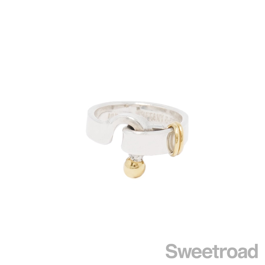 TIFFANY&CO. フラットワイヤー　フック&アイ ハート バングル TIFFANY&CO. フラットワイヤー フック&アイ ハート バングル