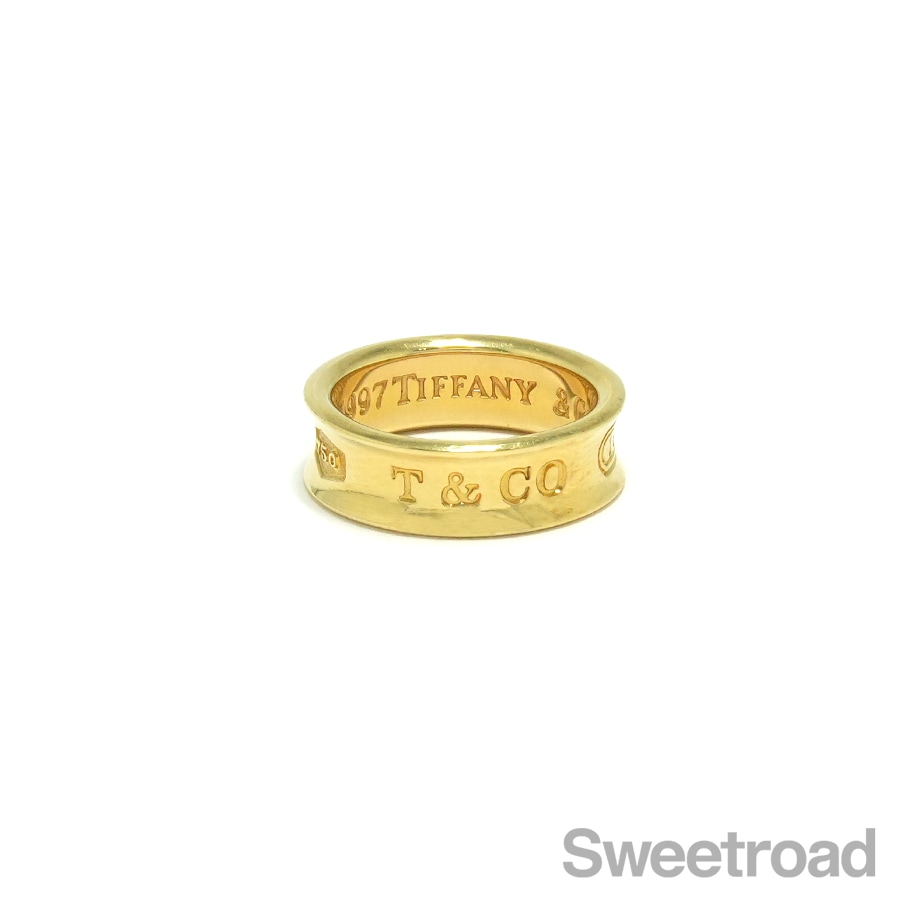 Tiffany & Co. ナローリング 9号 ティファニー ナローリング ワイド 9号 18KYG | スイートロード