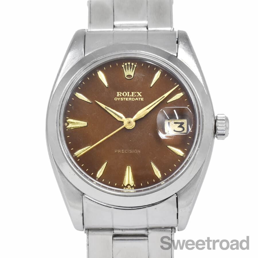 h*a様 〜1960ビンテージDressel Arlington レイルロードラ ロレックス オイスターデイト トロピカル Ref.6694 1960年製