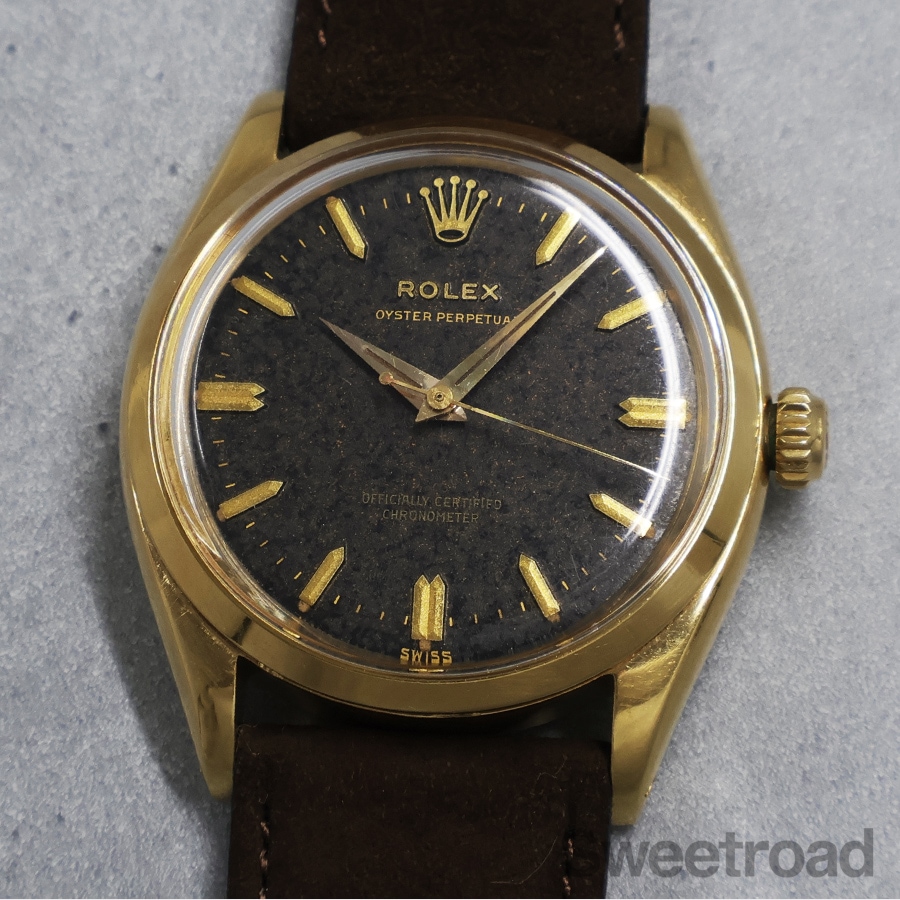 ロレックス オイスターパーペチュアル 18KYG Ref.6564／6567 1958-59年