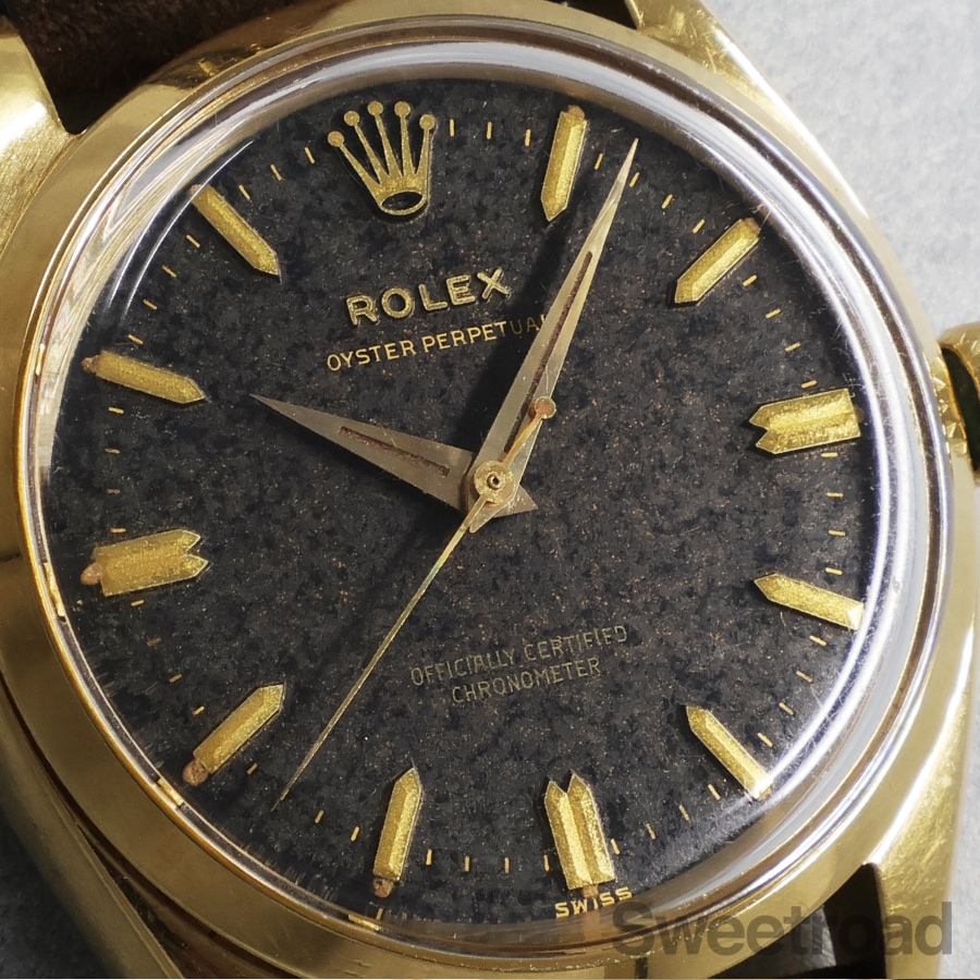 ロレックス オイスターパーペチュアル 18KYG Ref.6564／6567 1958-59年