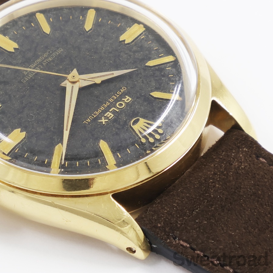 ロレックス オイスターパーペチュアル 18KYG Ref.6564／6567 1958-59年