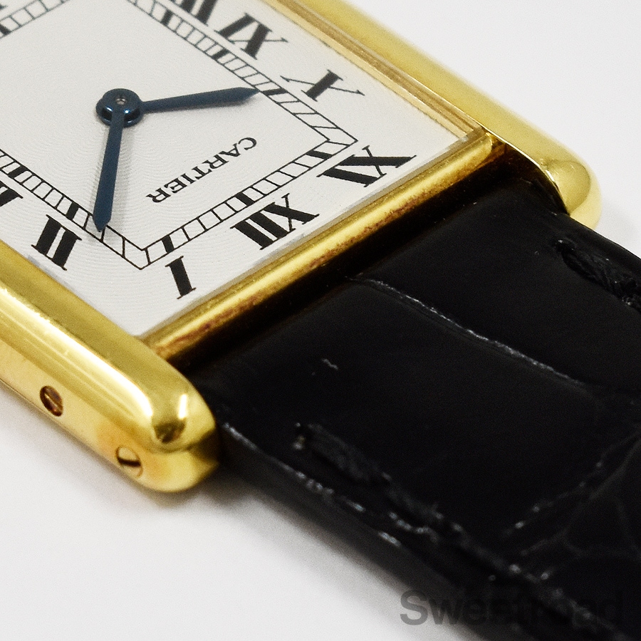 カルティエ タンクLC エクストラフラット 18KYG Ref.96065 LMサイズ