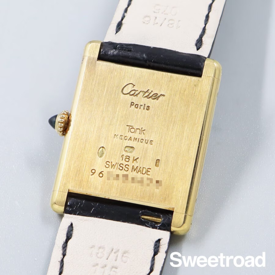 カルティエ タンクLC エクストラフラット 18KYG Ref.96065 LMサイズ