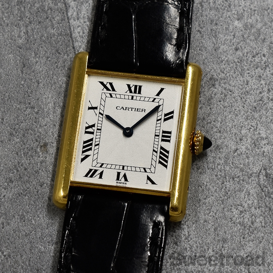 カルティエ タンクLC エクストラフラット 18KYG Ref.96065 LMサイズ