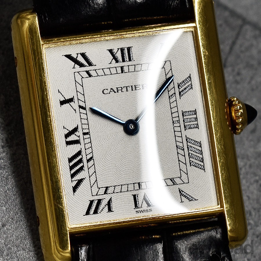 カルティエ タンクLC エクストラフラット 18KYG Ref.96065 LMサイズ