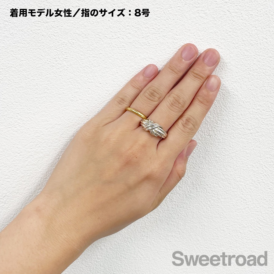 Tiffany シグネチャー コンビリング 13号 ヴィンテージ 美品】ティファニー TIFFANY&CO. シグネチャー コンビ リング