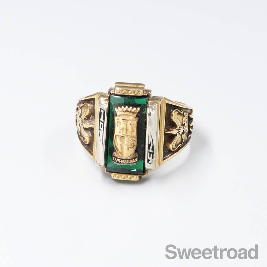 カレッジリング 10KYG 19号 Kent-Meridian High School 1974年製 w