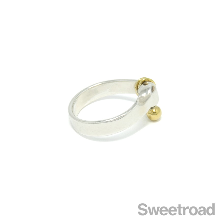 ティファニー フックアンドアイ フラットワイヤーリング 12号