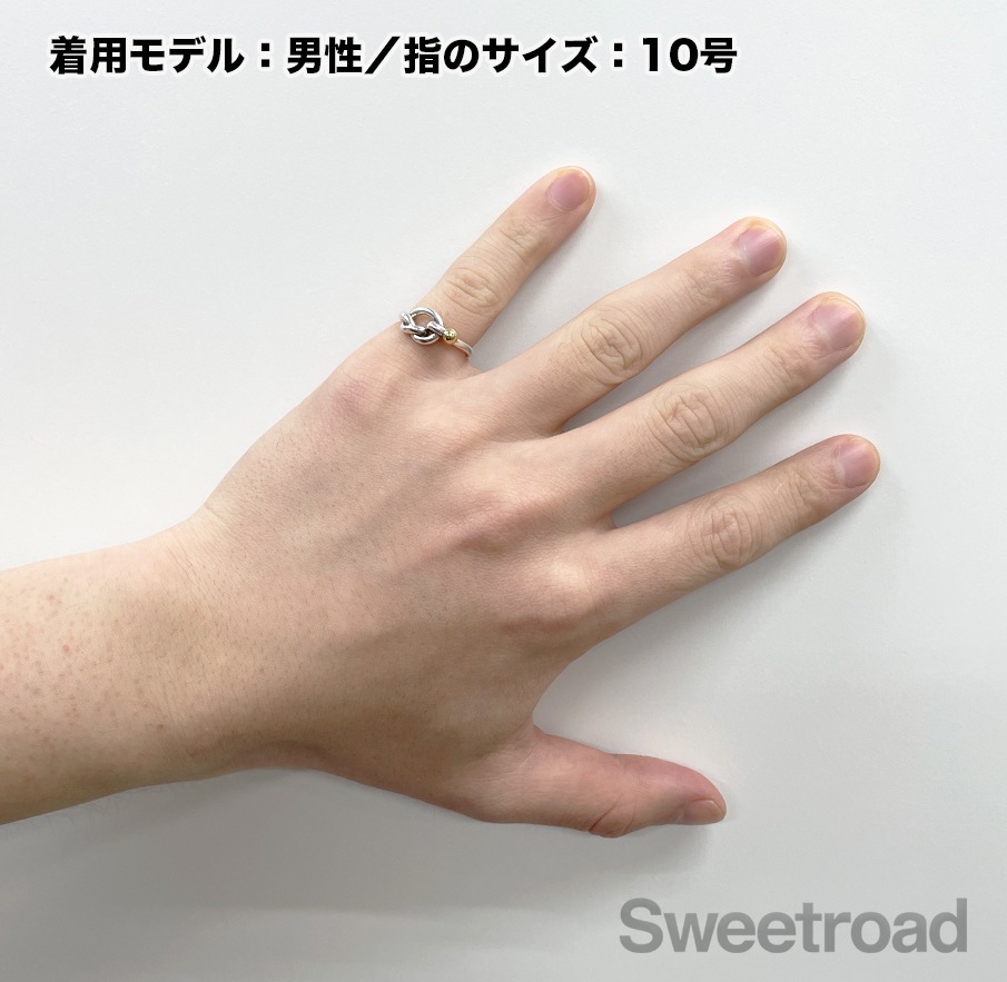 Tiffany&co フックアンドアイ ラブノット リング コンビ 13号 ティファニー フックアンドアイ ラブノットリング 13号 | スイート