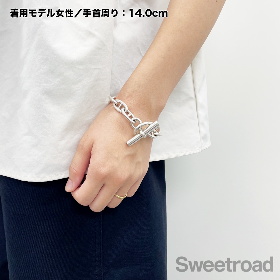N2687 超美品!! エルメス シェーヌダンクル チェーン ブレスレット エルメス シェーヌダンクルチェーンブレスレット TGMサイズ