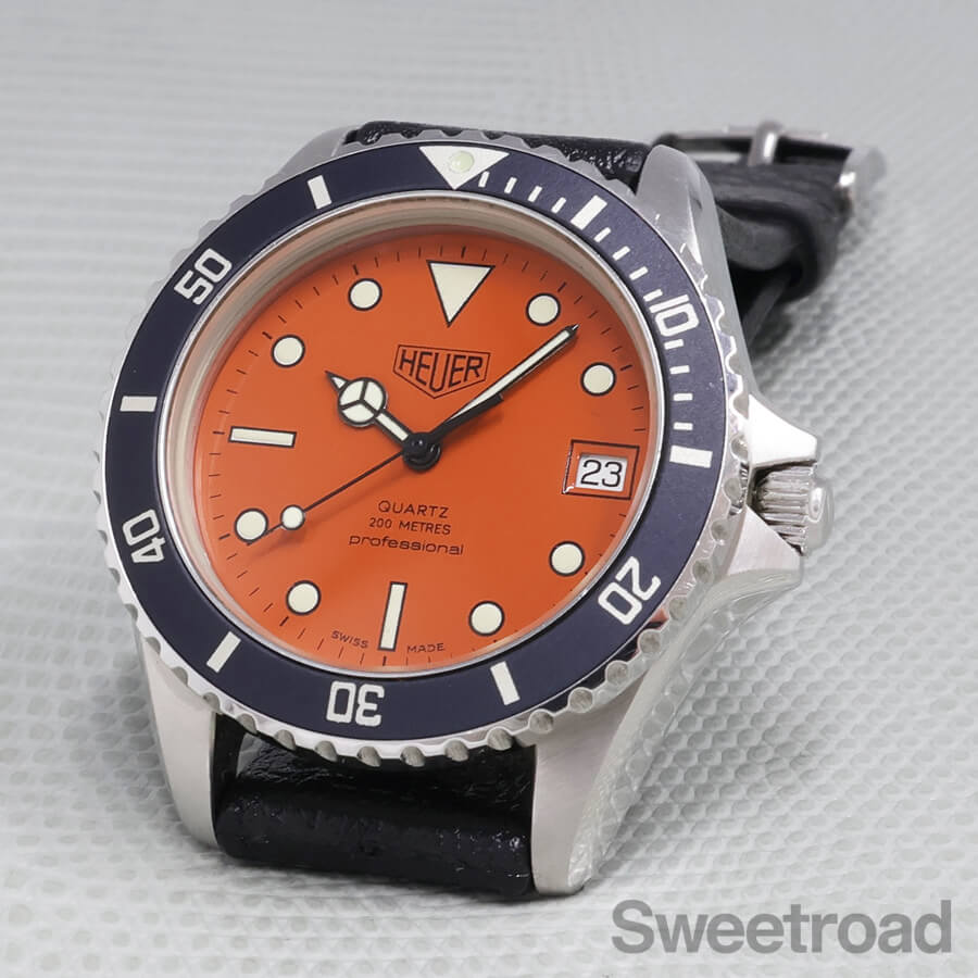 限定値下げ　ホイヤー プロフェッショナル ダイバー 200ｍHEUER ホイヤー プロフェッショナル ダイバー200m クォーツ 1980年代