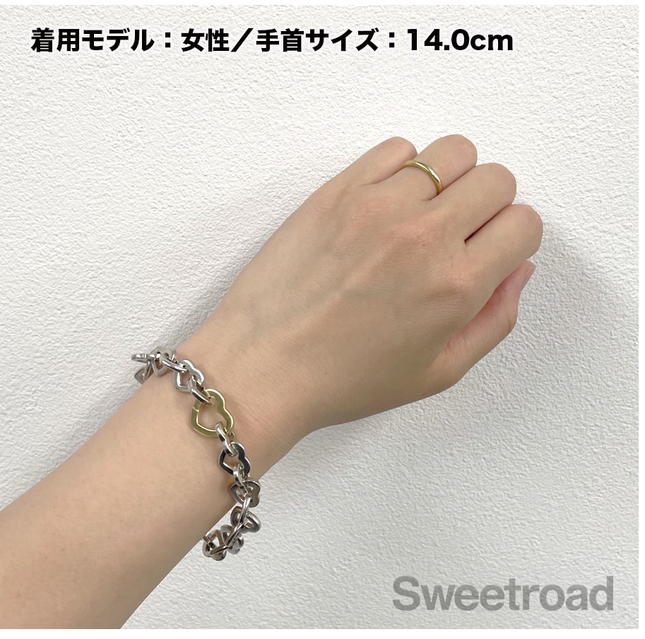 SyuyaN　シルバー925 ハートリンクブレスレット　2025 ティファニー ハートリンクブレスレット | スイートロード-Sweetroad