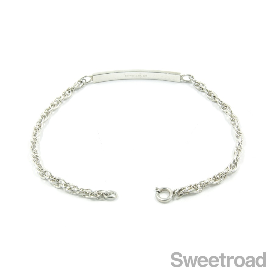 ティファニー　プレートチェーンブレスレット 楽天市場】Tiffany&Co. ティファニーIDプレートチェーンブレスレット