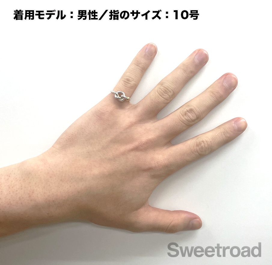ティファニー ノットリング　10号サイズ ティファニー フックアンドアイ ラブノットリング 10号 | スイート