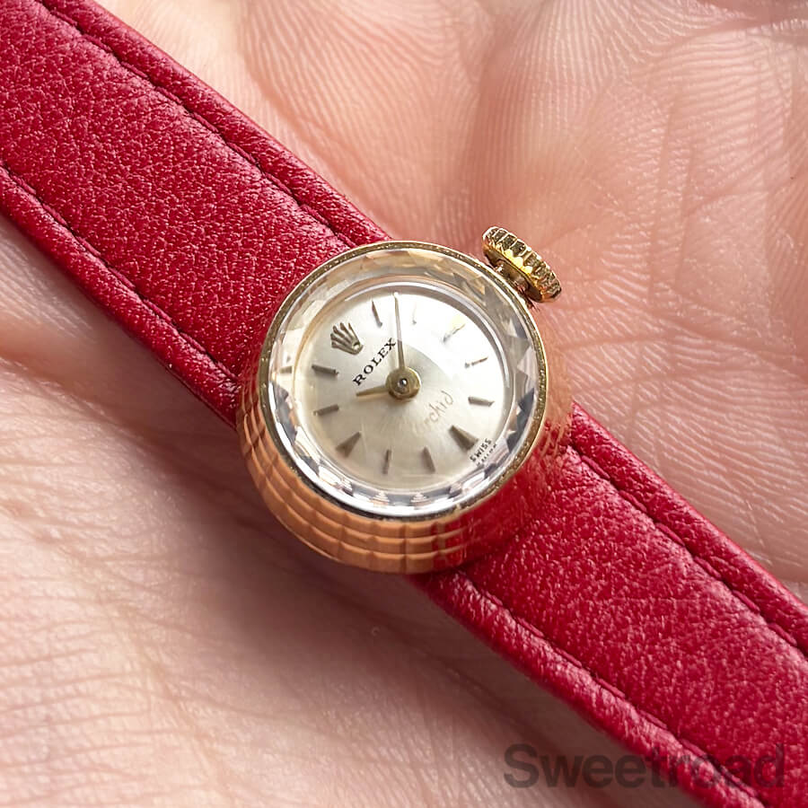 カ*ー様 Rolex★ロレックス　カメレオン　純正　ベルト　赤　ワインレッド　バ ロレックス カメレオン 純正革ベルト カーフのみ ＊会員専用 The