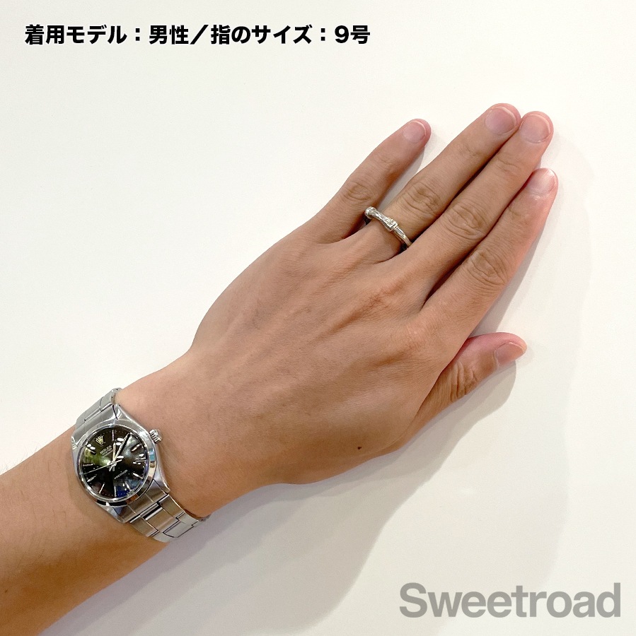 【TIFFANY&Co】鏡面仕上げ　バンブーリング　8号　希少　廃盤ヴィンテージ TIFFANY&Co】鏡面仕上げ バンブーリング 8号 希少 廃盤