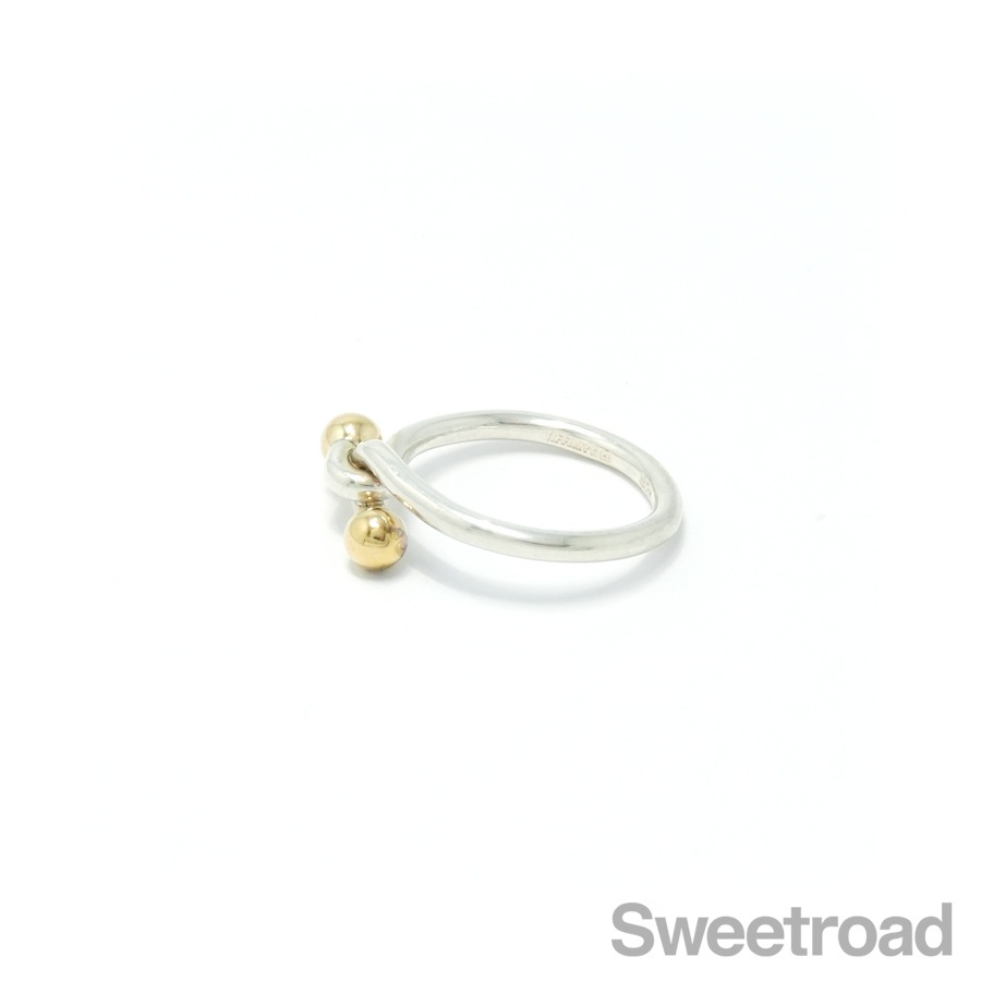 ティファニー フックアンドアイ ダブルアイリング 9号