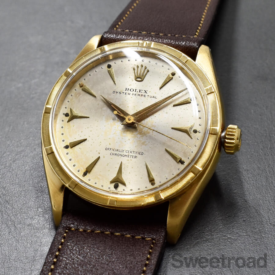 ロレックス オイスターパーペチュアル 18KYG エッフェル Ref.6569 1955