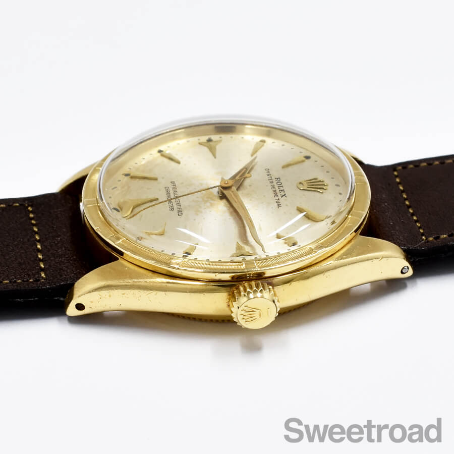 ロレックス オイスターパーペチュアル 18KYG エッフェル Ref.6569 1955