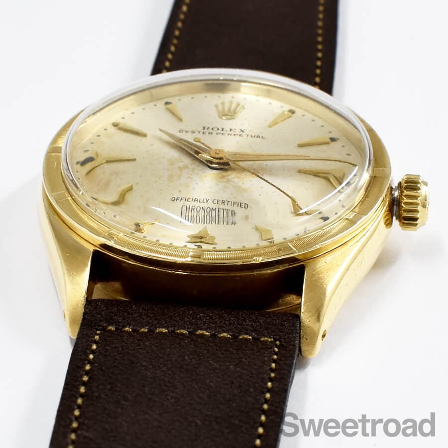 ロレックス オイスターパーペチュアル 18KYG エッフェル Ref.6569 1955