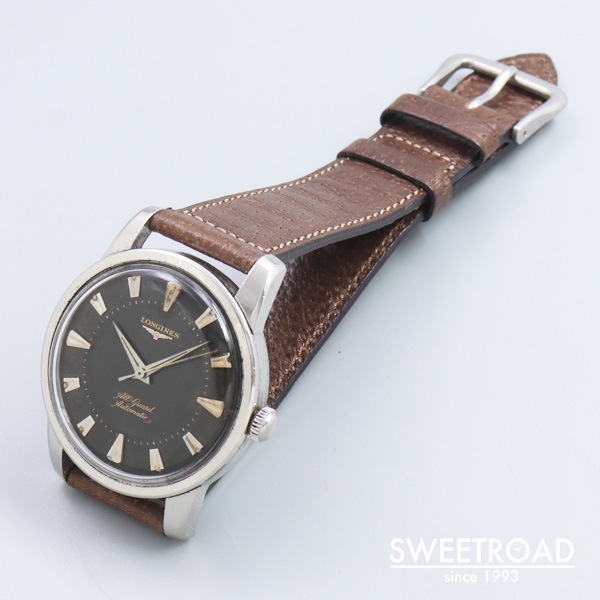 ロンジン プレ・コンクエスト ブラックミラー Cal.19AS 1950年代 w