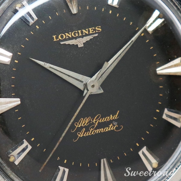 ロンジン プレ・コンクエスト ブラックミラー Cal.19AS 1950年代 w