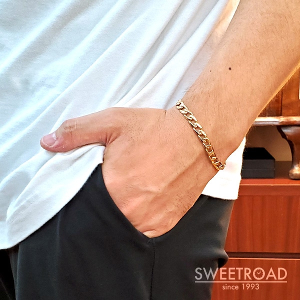 ヴィンテージティファニー 14KYG チェーンブレスレット w-27289  