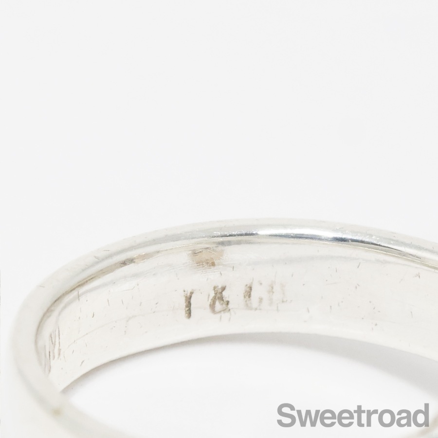 old tiffany ティファニー　フック&アイ　リング　ヴィンテージ 9号 ティファニー フックアンドアイフラットワイヤーリング 9号