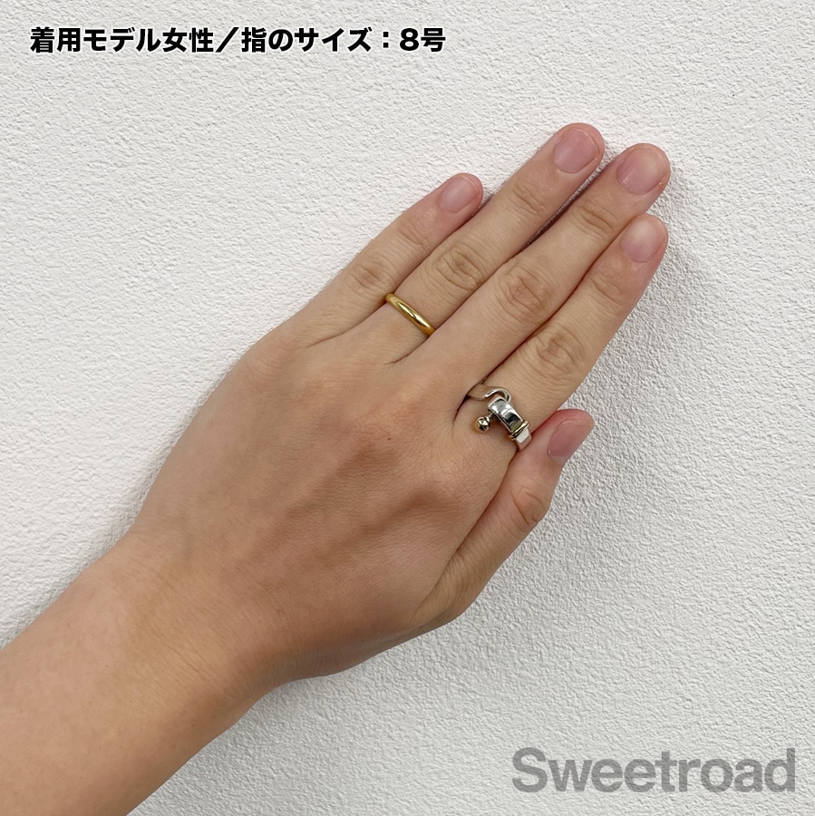 ティファニー フックアンドアイフラットワイヤーリング 9号