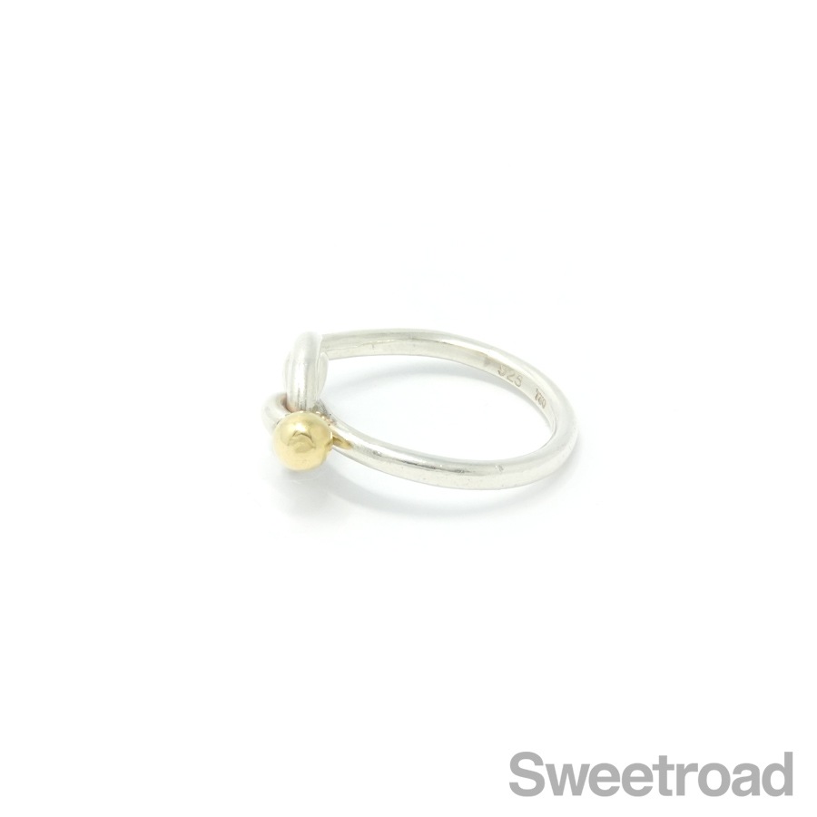 ティファニーラブノットフックアンドアイリング　オールドティファニー 廃盤品】ティファニー ラブノット フックアンドアイ 8号