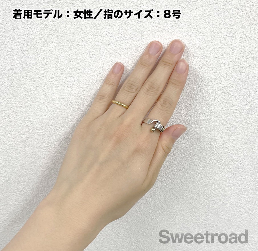 ティファニー フック&アイ リング 10号　フラットワイヤー ティファニー フックアンドアイ フラットワイヤーリング 10号