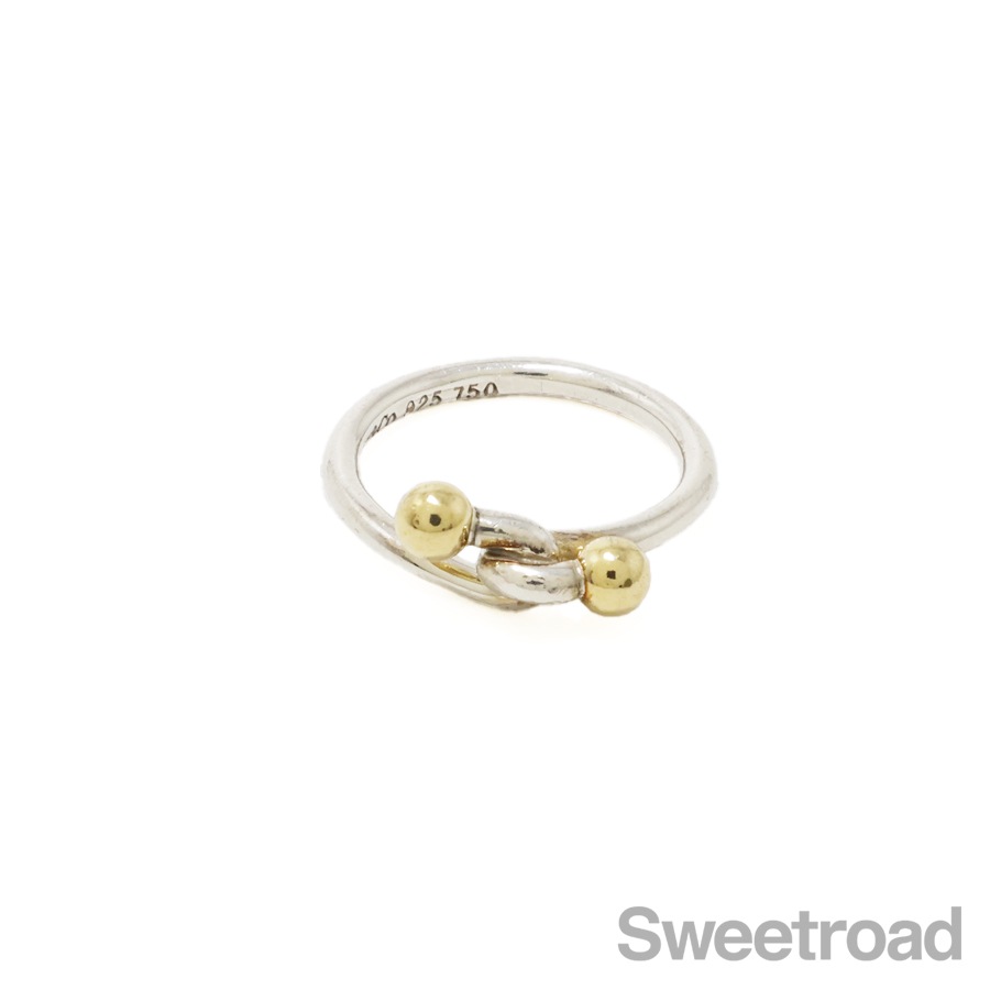 ティファニー フック＆アイ リング 10号 ヴィンテージ ティファニー フックアンドアイ ダブルアイリング 10号 | スイート