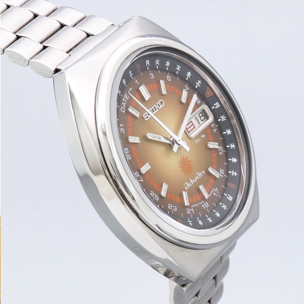 美品【バンド洗浄】1972年製　セイコー　アドバン　品のあるゴールド セイコー アドバン Ref.6106-7550 アシンメトリーケース 1972年製 w