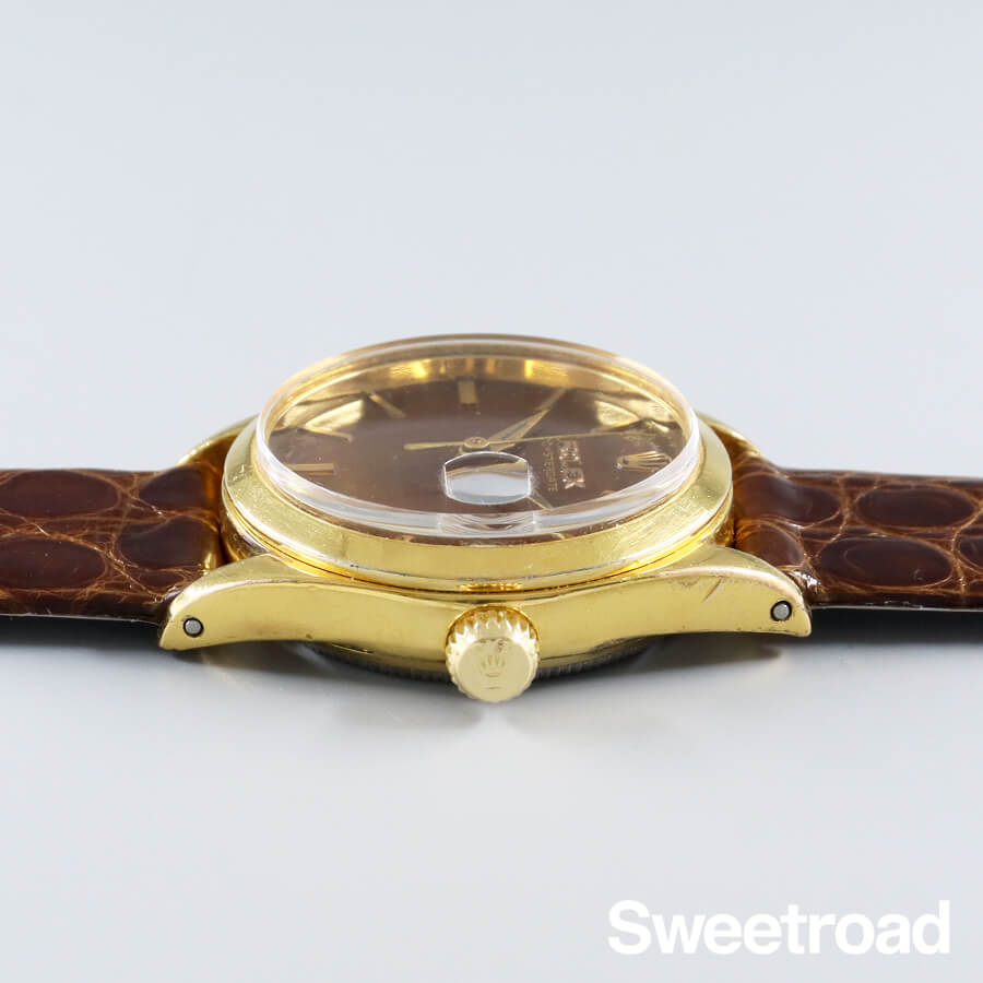 ROLEX 自動巻き 腕時計 ブラウン 楽天市場】rolex 金無垢（文字盤カラーブラウン）（メンズ腕時計