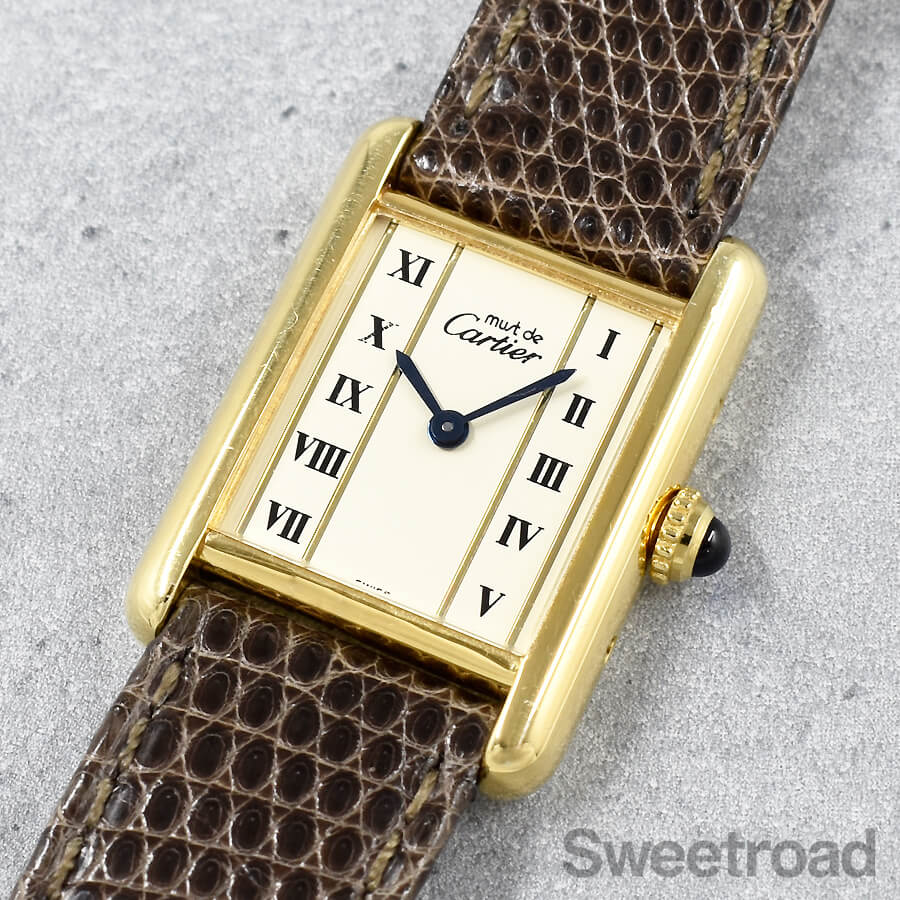 カルティエ マストタンク 1920ダイヤル SMサイズ Ref.1613 クォーツ