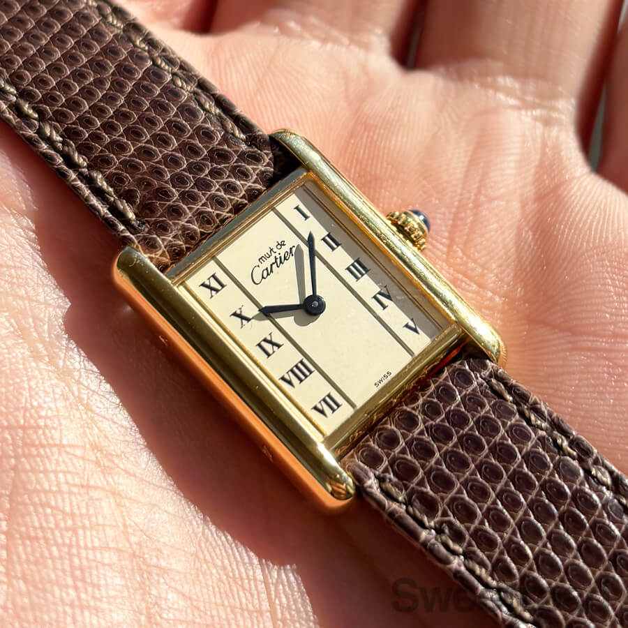 カルティエ マストタンク 1920ダイヤル SMサイズ Ref.1613 クォーツ