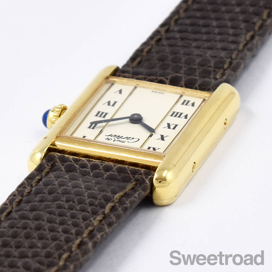 カルティエ マストタンク 1920ダイヤル SMサイズ Ref.1613 クォーツ