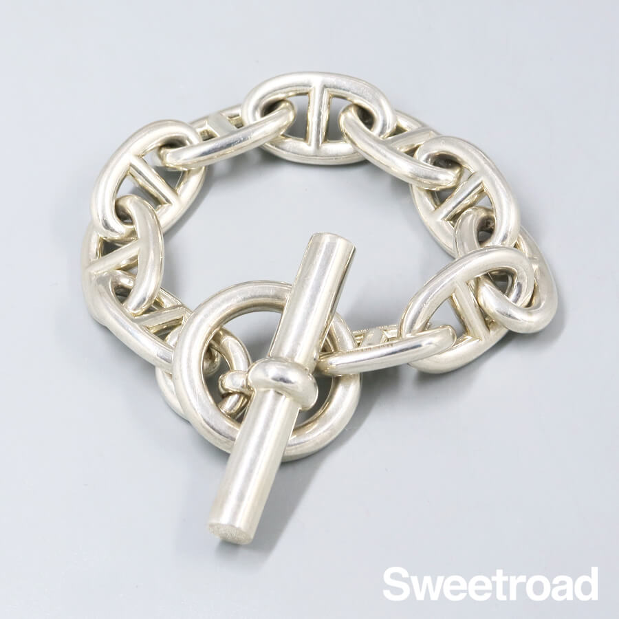 エルメス シェーヌダンクル チェーンブレスレット TGMサイズ