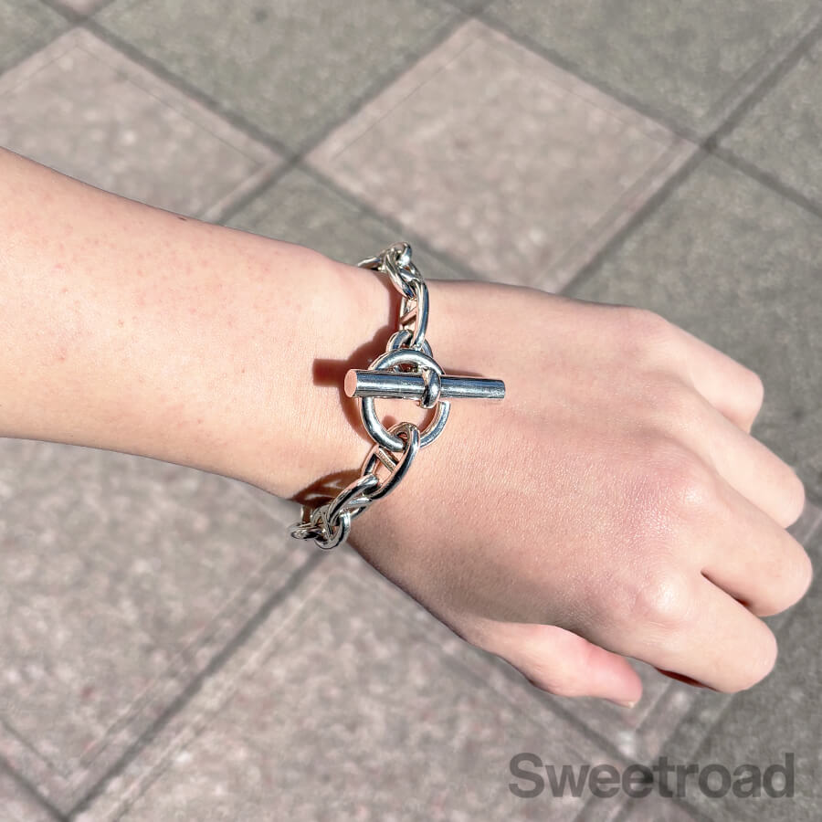 エルメス シェーヌダンクル チェーンブレスレット GMサイズ w-31286gnz