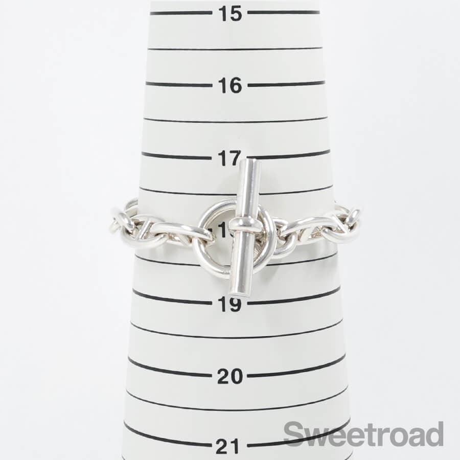 エルメス シェーヌダンクル チェーンブレスレット GMサイズ w-31286gnz